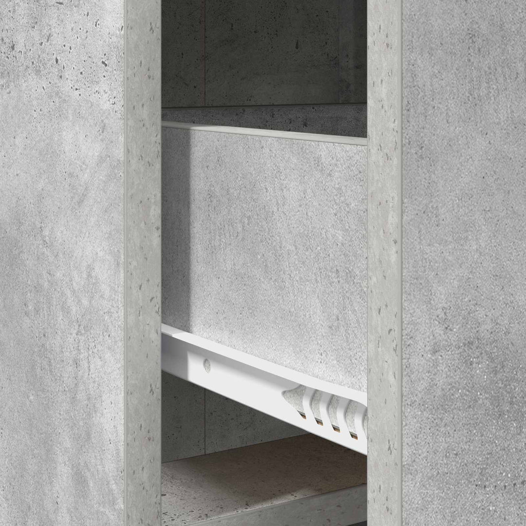 Sideboard Betongrå 75 x 33 x 80 cm Konstrueret træ