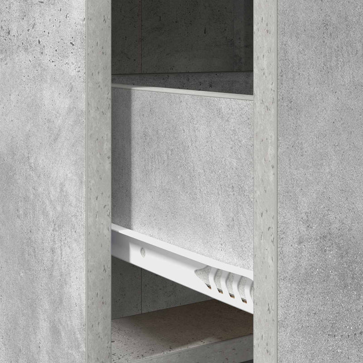 Sideboard Betongrå 75 x 33 x 80 cm Konstrueret træ