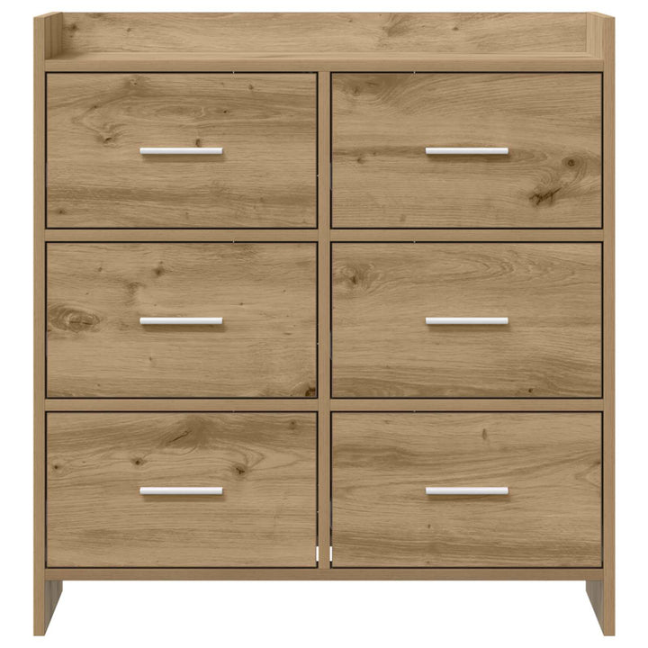 Sideboard Artisan-eg 75 x 33 x 80 cm Konstrueret træ