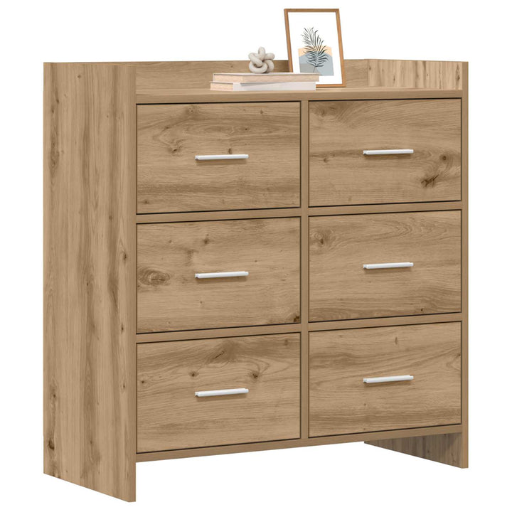 Sideboard Artisan-eg 75 x 33 x 80 cm Konstrueret træ
