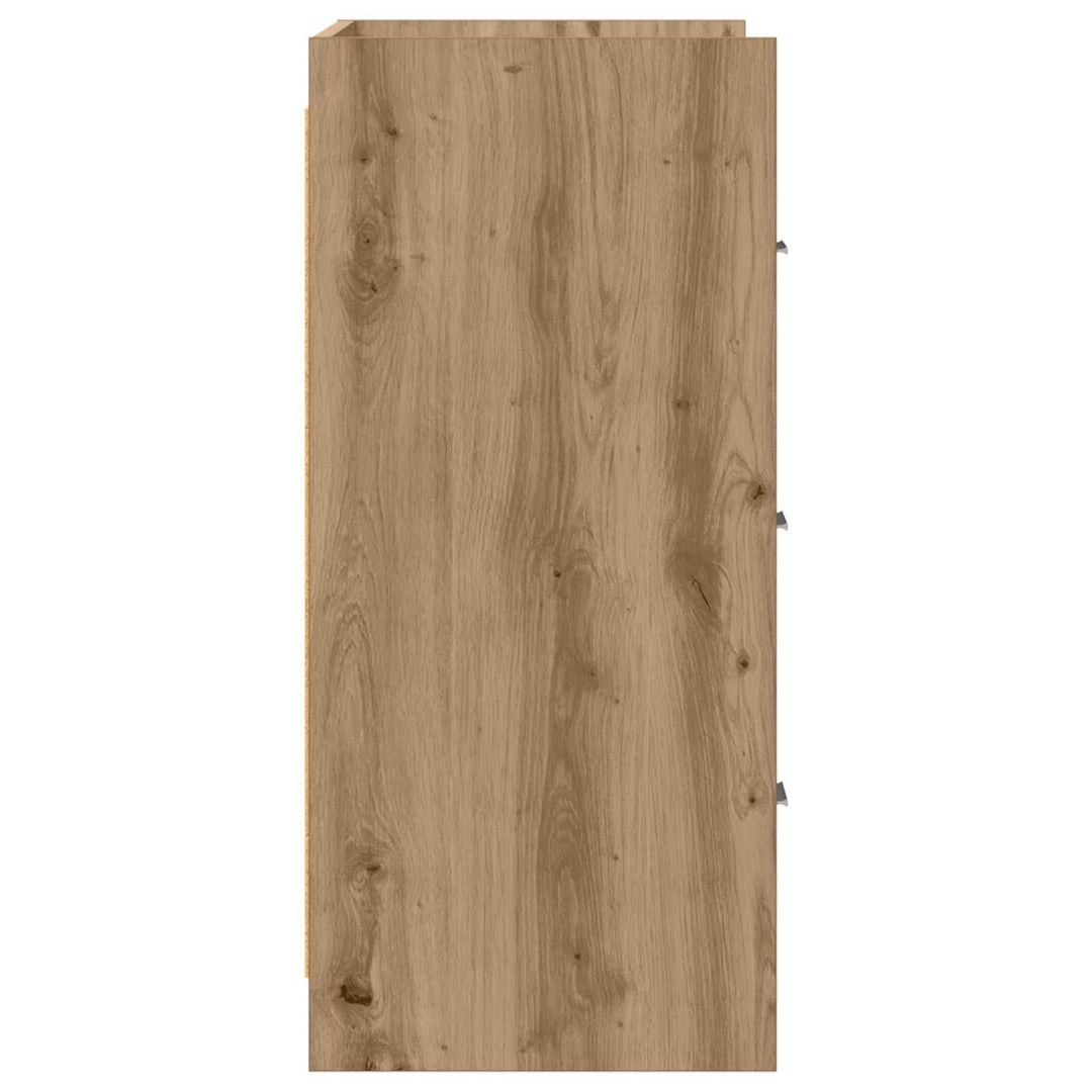 Sideboard Artisan-eg 75 x 33 x 80 cm Konstrueret træ
