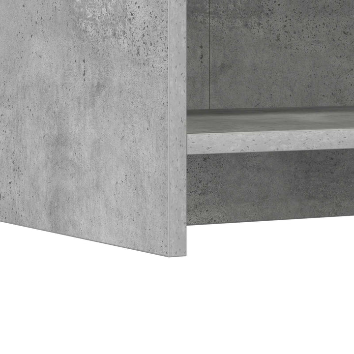 Sideboard Betongrå 75 x 36 x 80 cm Konstrueret træ