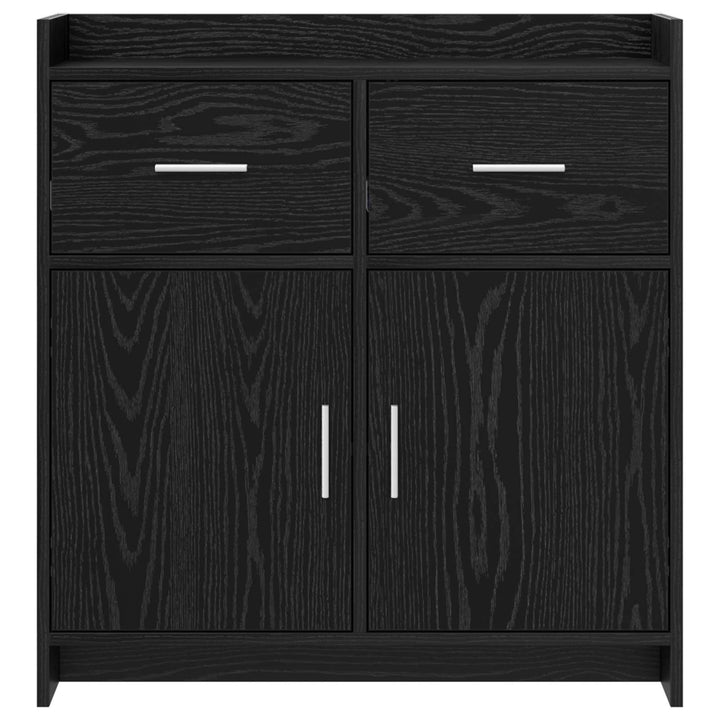 Sideboard Sort eg 75 x 36 x 80 cm Konstrueret træ