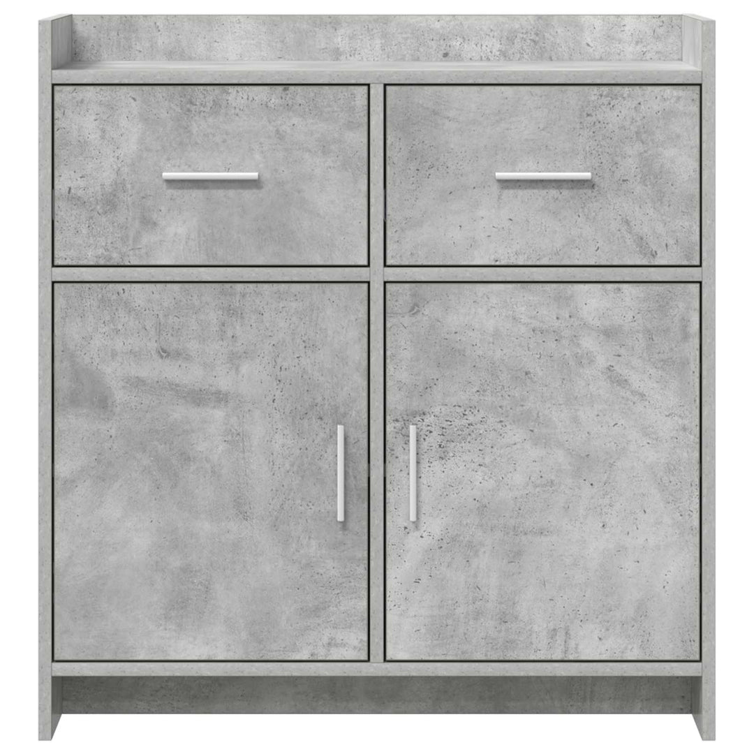 Sideboard Betongrå 75 x 36 x 80 cm Konstrueret træ