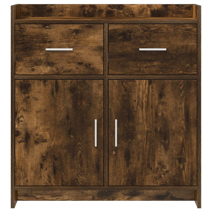 Sideboard Røget eg 75 x 36 x 80 cm Konstrueret træ