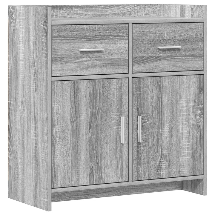 Sideboard Grå Sonoma 75 x 36 x 80 cm Konstrueret træ