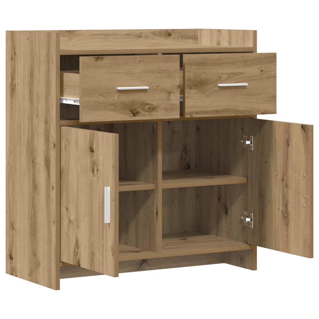 Sideboard Artisan-eg 75 x 36 x 80 cm Konstrueret træ