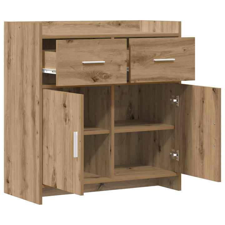 Sideboard Artisan-eg 75 x 36 x 80 cm Konstrueret træ