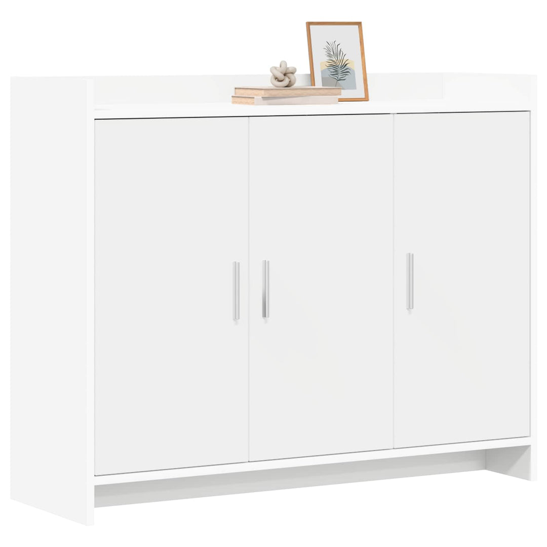 Sideboard Hvid 98,5 x 33 x 80 cm Konstrueret træ