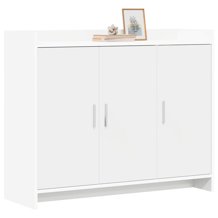 Sideboard Hvid 98,5 x 33 x 80 cm Konstrueret træ