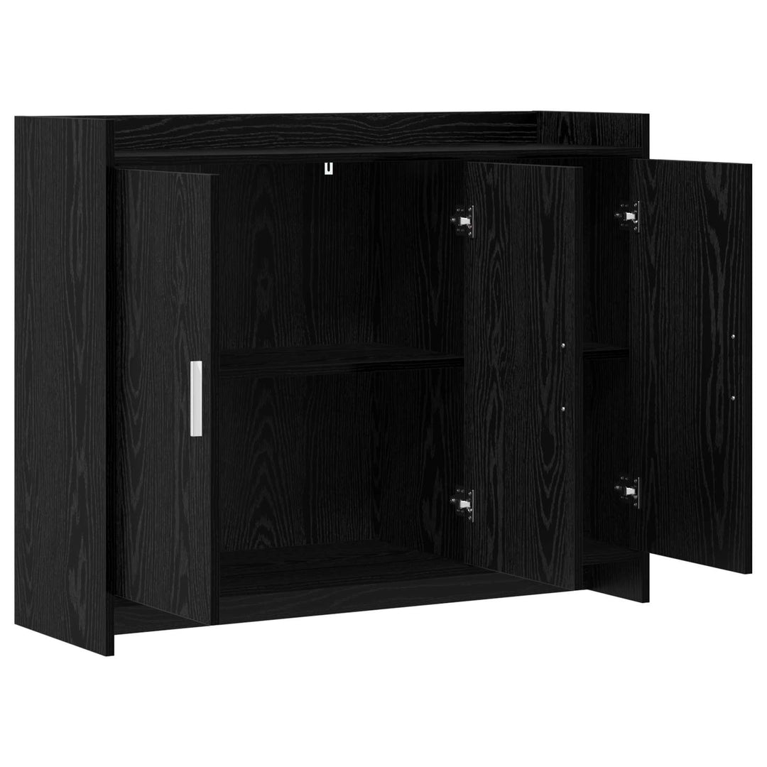Sideboard Sort eg 98,5 x 33 x 80 cm Konstrueret træ