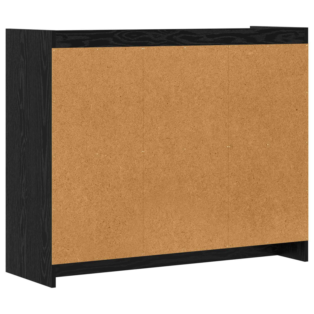 Sideboard Sort eg 98,5 x 33 x 80 cm Konstrueret træ
