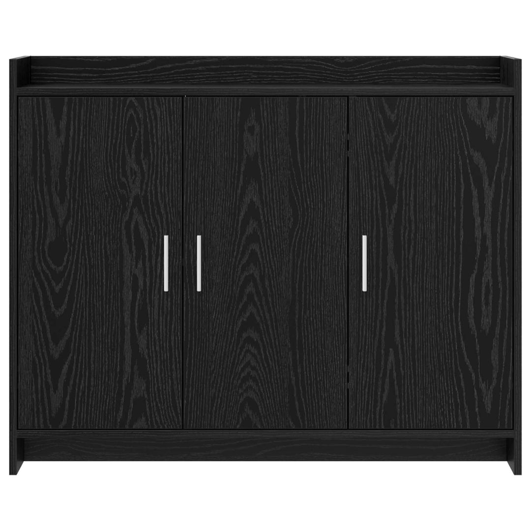 Sideboard Sort eg 98,5 x 33 x 80 cm Konstrueret træ
