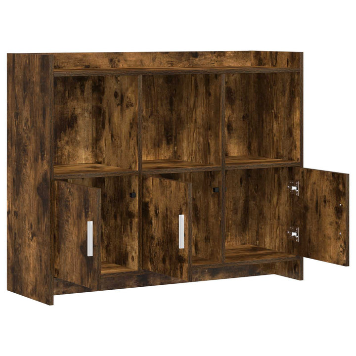 Sideboard Røget eg 98,5 x 33 x 80 cm Konstrueret træ