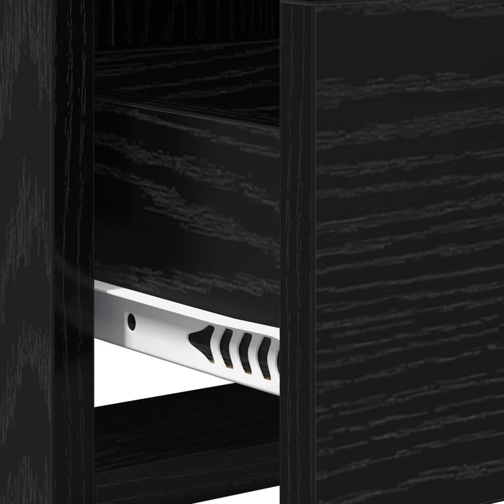 TV-skab 71,5 x 33 x 47 cm Sort eg Konstrueret træ