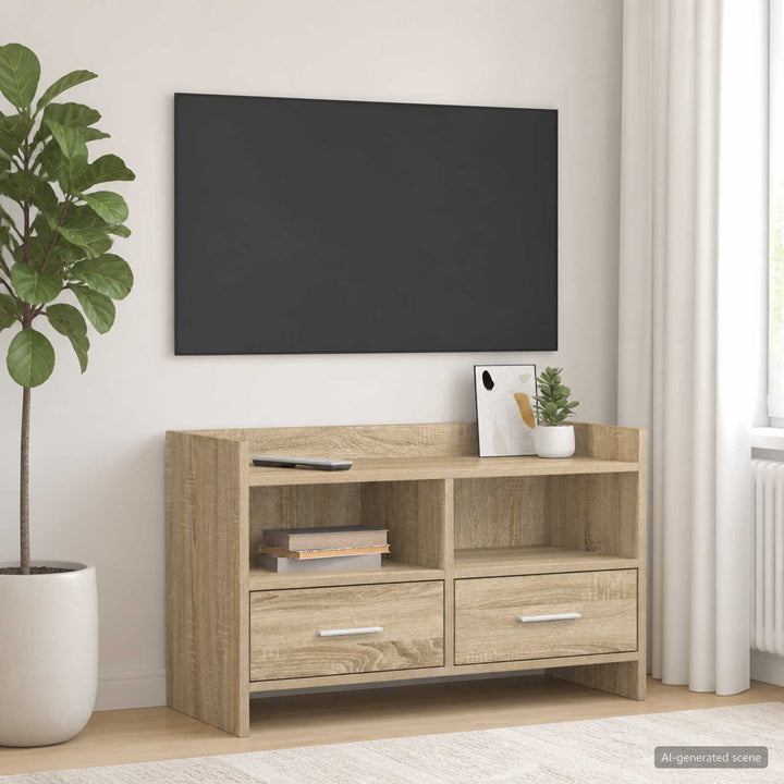 TV-skab 71,5 x 33 x 47 cm Sonoma-eg Konstrueret træ