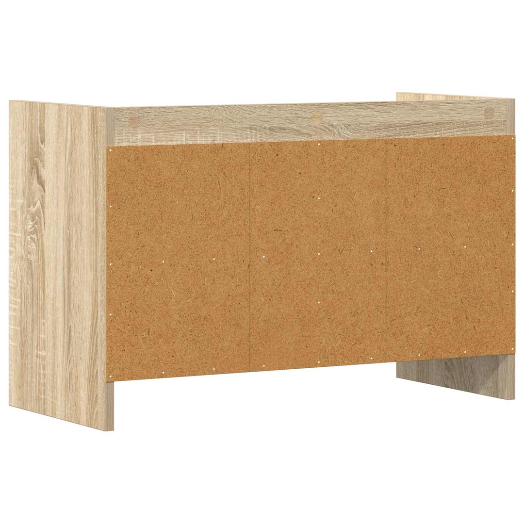 TV-skab 71,5 x 33 x 47 cm Sonoma-eg Konstrueret træ