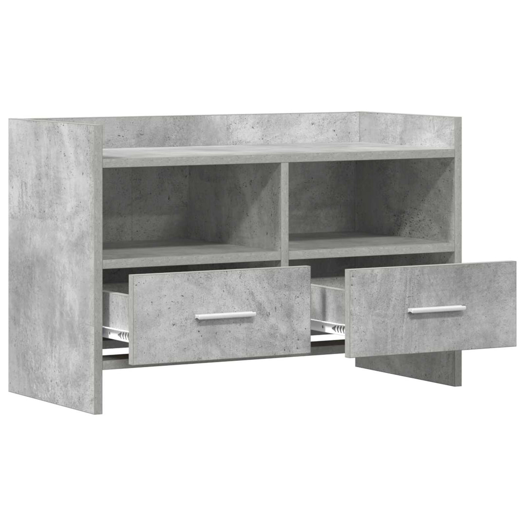 TV-skab 71,5 x 33 x 47 cm Betongrå Konstrueret træ