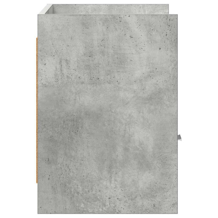 TV-skab 71,5 x 33 x 47 cm Betongrå Konstrueret træ