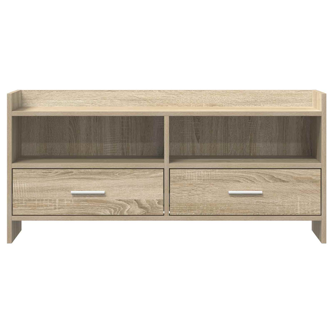 TV-skab 100 x 33 x 47 cm Sonoma-eg Konstrueret træ
