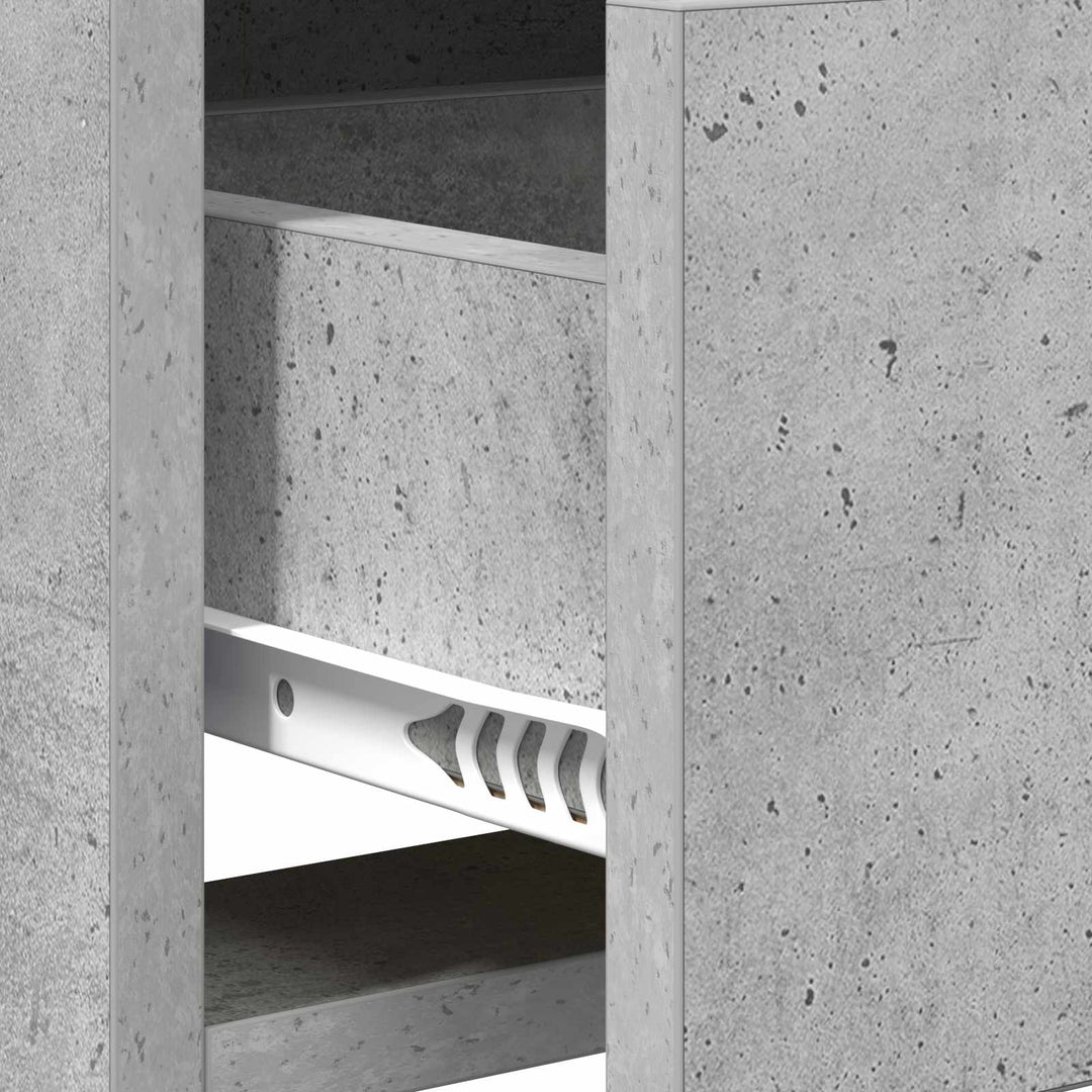 TV-skab 100 x 33 x 47 cm Betongrå Konstrueret træ