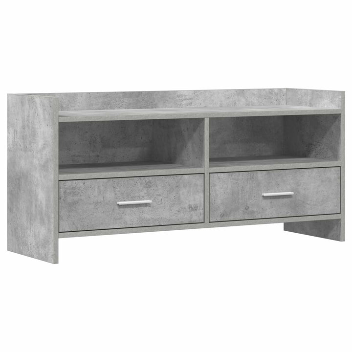 TV-skab 100 x 33 x 47 cm Betongrå Konstrueret træ