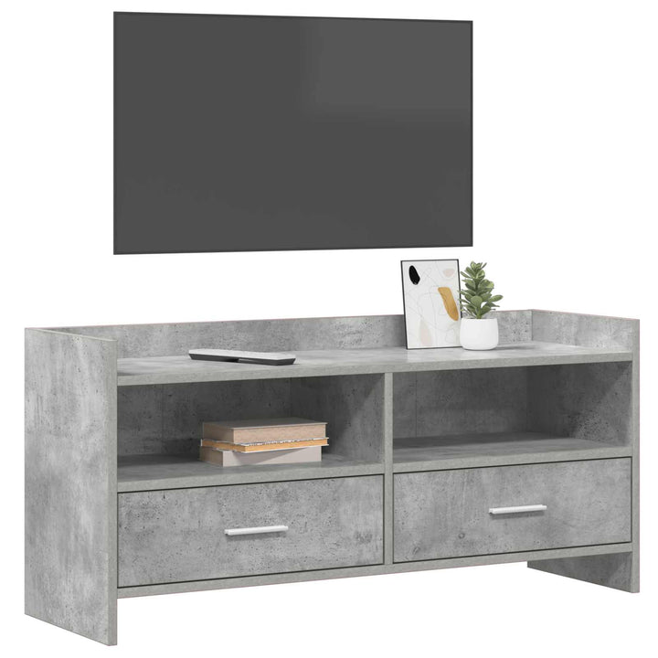 TV-skab 100 x 33 x 47 cm Betongrå Konstrueret træ