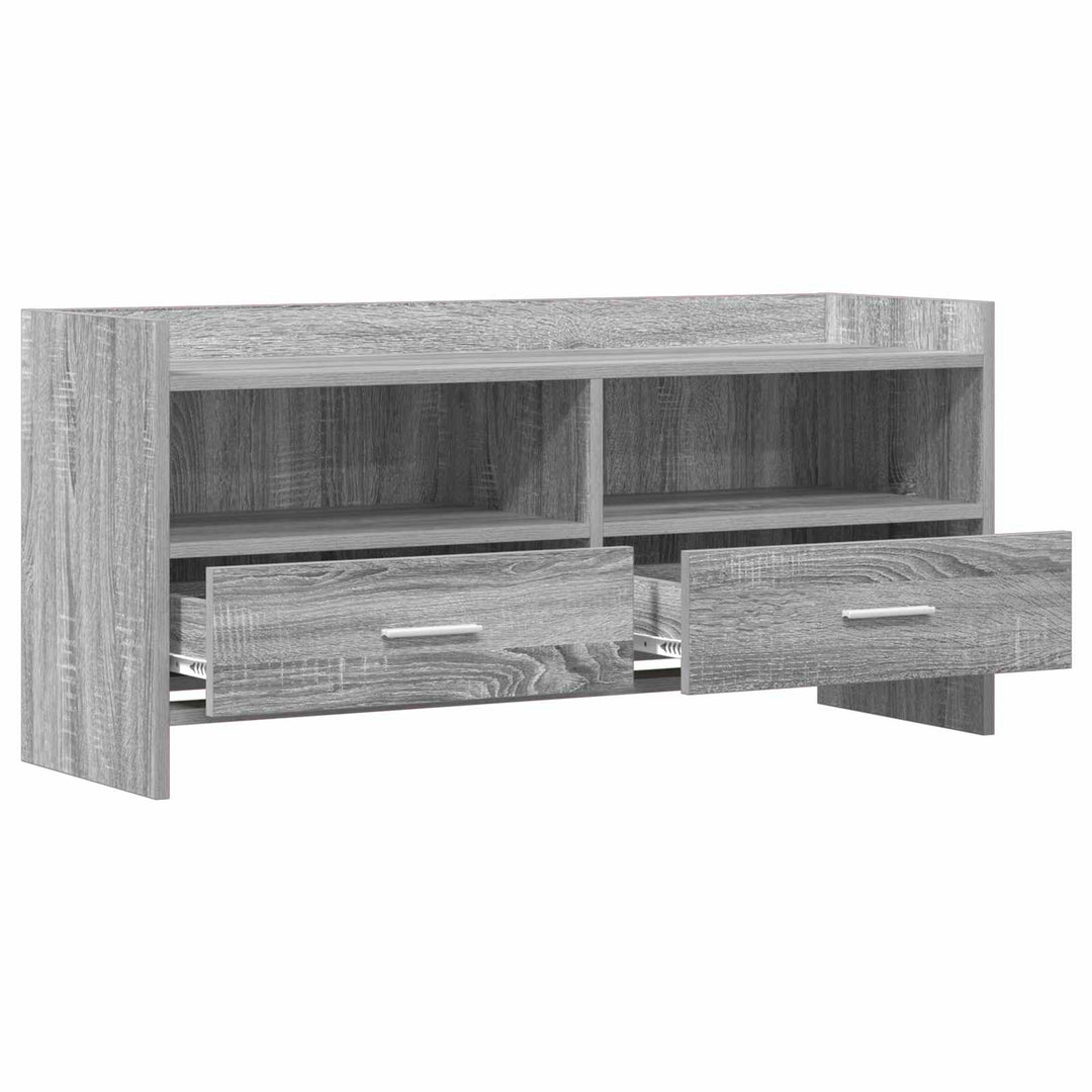 TV-skab 100 x 33 x 47 cm Grå Sonoma Konstrueret træ