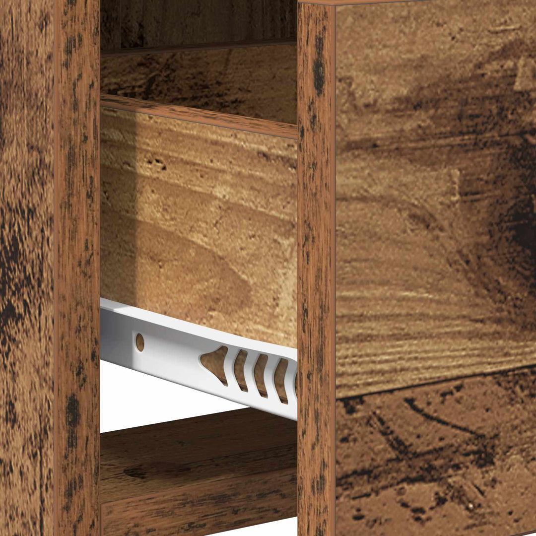 TV-skab 100 x 33 x 47 cm Gammelt træ Konstrueret træ
