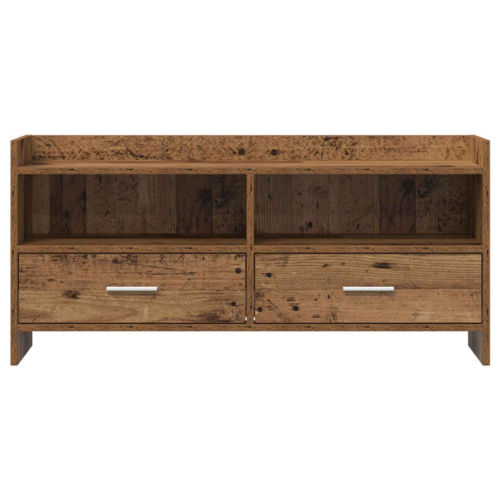 TV-skab 100 x 33 x 47 cm Gammelt træ Konstrueret træ