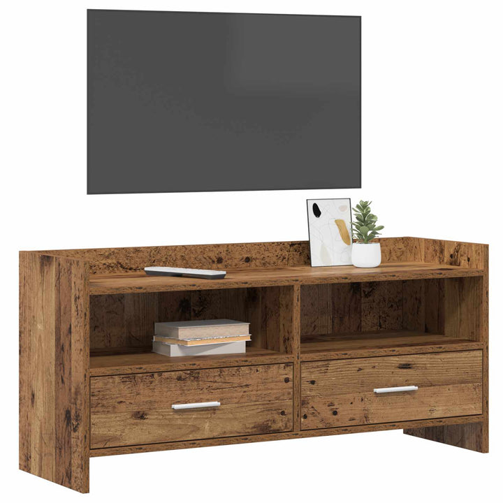 TV-skab 100 x 33 x 47 cm Gammelt træ Konstrueret træ