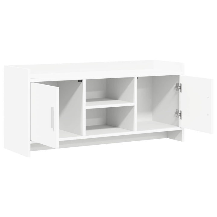 TV-skab 102 x 33 x 47 cm Hvid Konstrueret træ