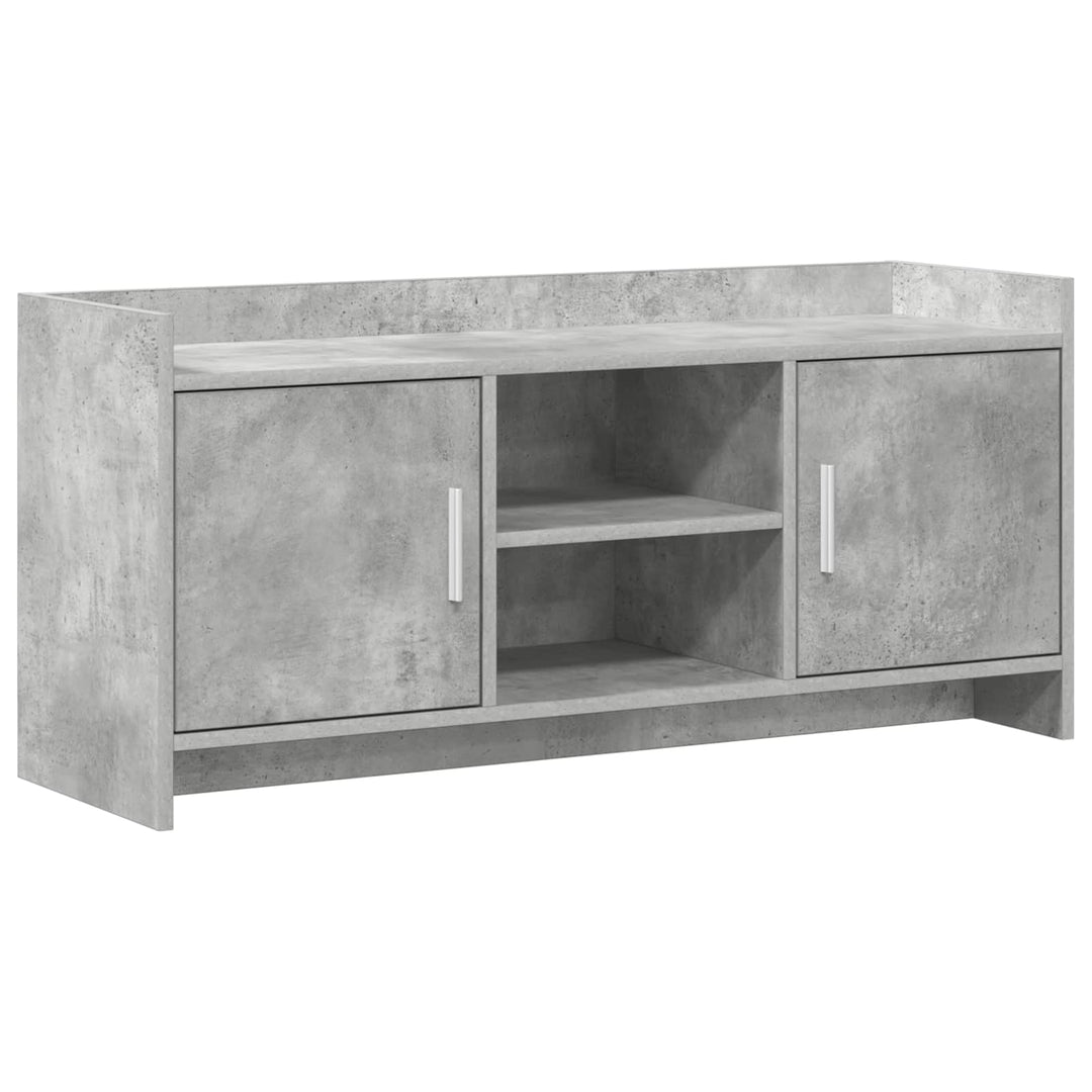 TV-skab 102 x 33 x 47 cm Betongrå Konstrueret træ