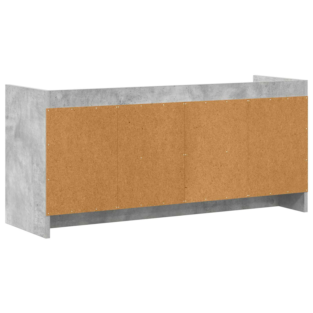 TV-skab 102 x 33 x 47 cm Betongrå Konstrueret træ