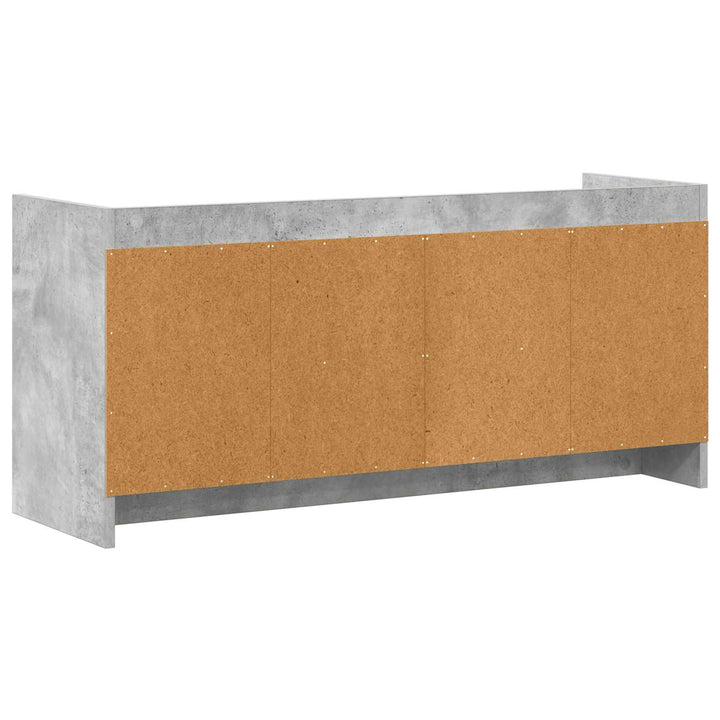 TV-skab 102 x 33 x 47 cm Betongrå Konstrueret træ