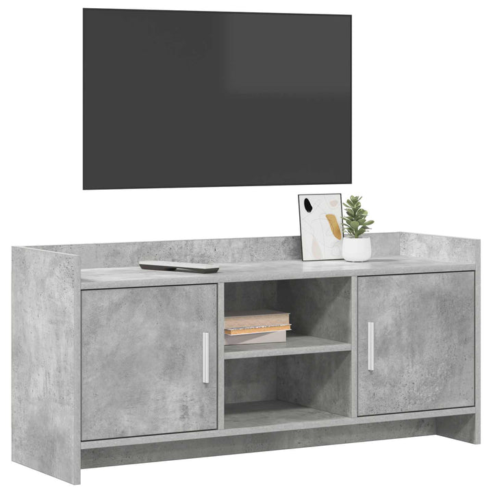 TV-skab 102 x 33 x 47 cm Betongrå Konstrueret træ