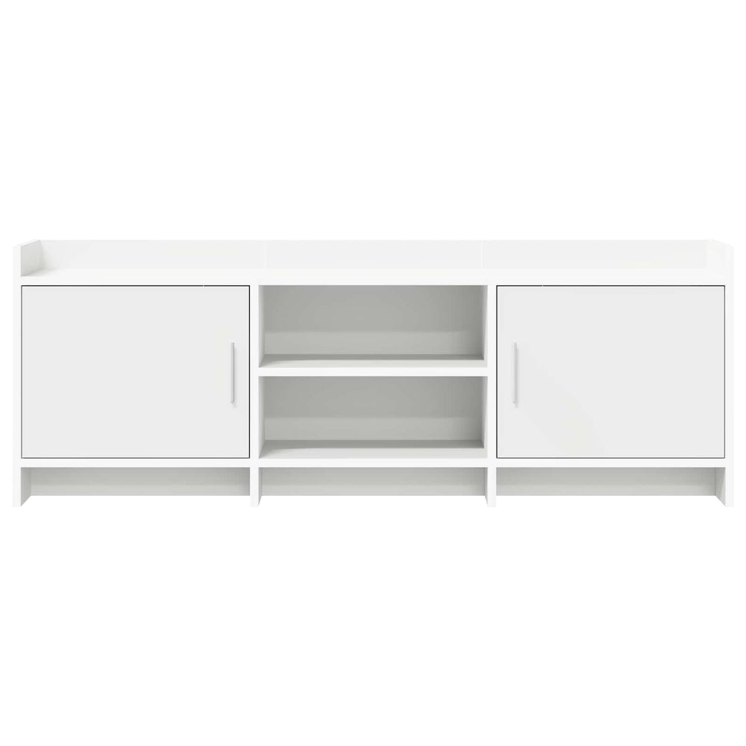 TV-skab 130 x 33 x 47 cm Hvid Konstrueret træ