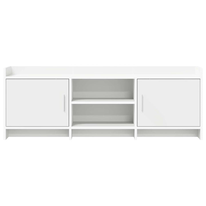 TV-skab 130 x 33 x 47 cm Hvid Konstrueret træ