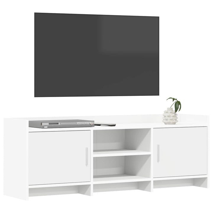 TV-skab 130 x 33 x 47 cm Hvid Konstrueret træ