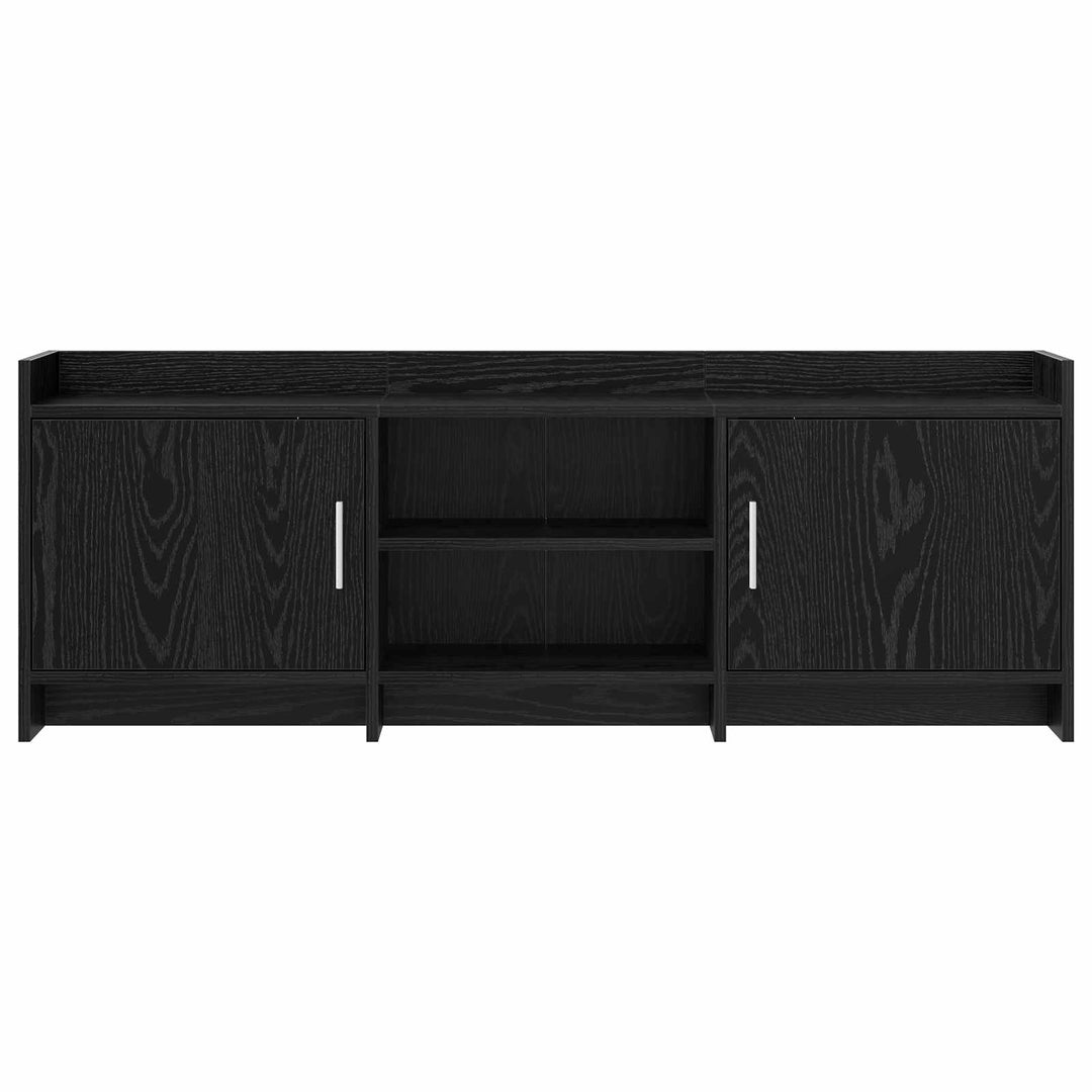 TV-skab 130 x 33 x 47 cm Sort eg Konstrueret træ