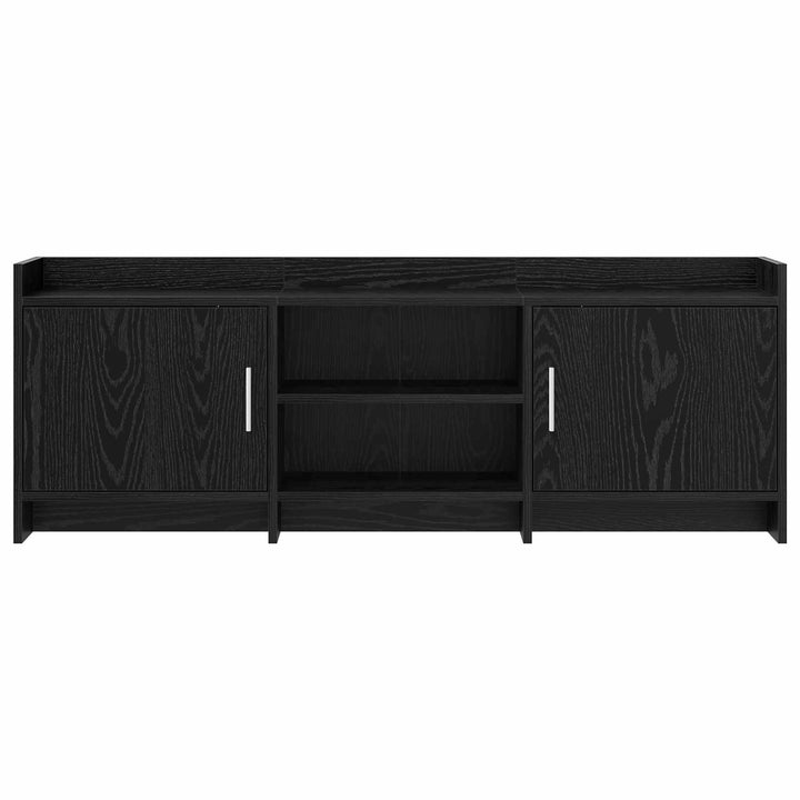 TV-skab 130 x 33 x 47 cm Sort eg Konstrueret træ