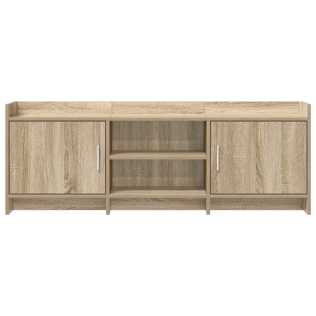 TV-skab 130 x 33 x 47 cm Sonoma-eg Konstrueret træ