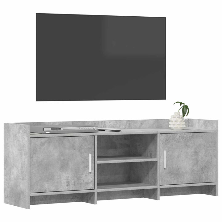 TV-skab 130 x 33 x 47 cm Betongrå Konstrueret træ