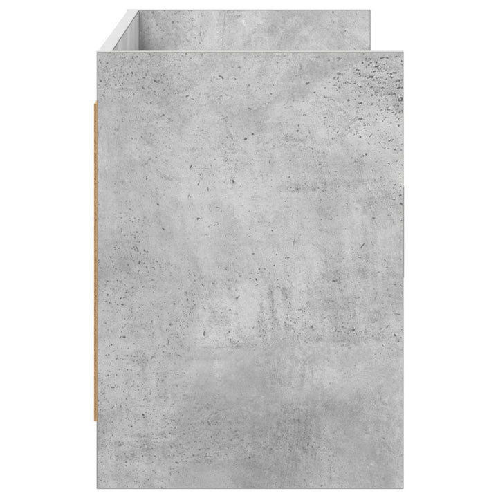 TV-skab 130 x 33 x 47 cm Betongrå Konstrueret træ