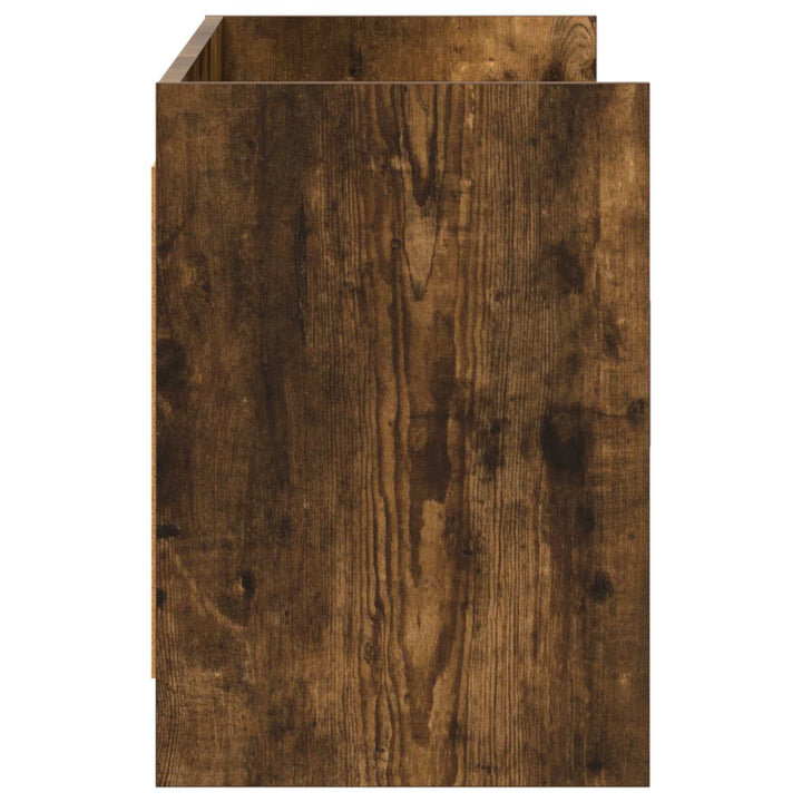 TV-skab 130 x 33 x 47 cm Røget eg Konstrueret træ