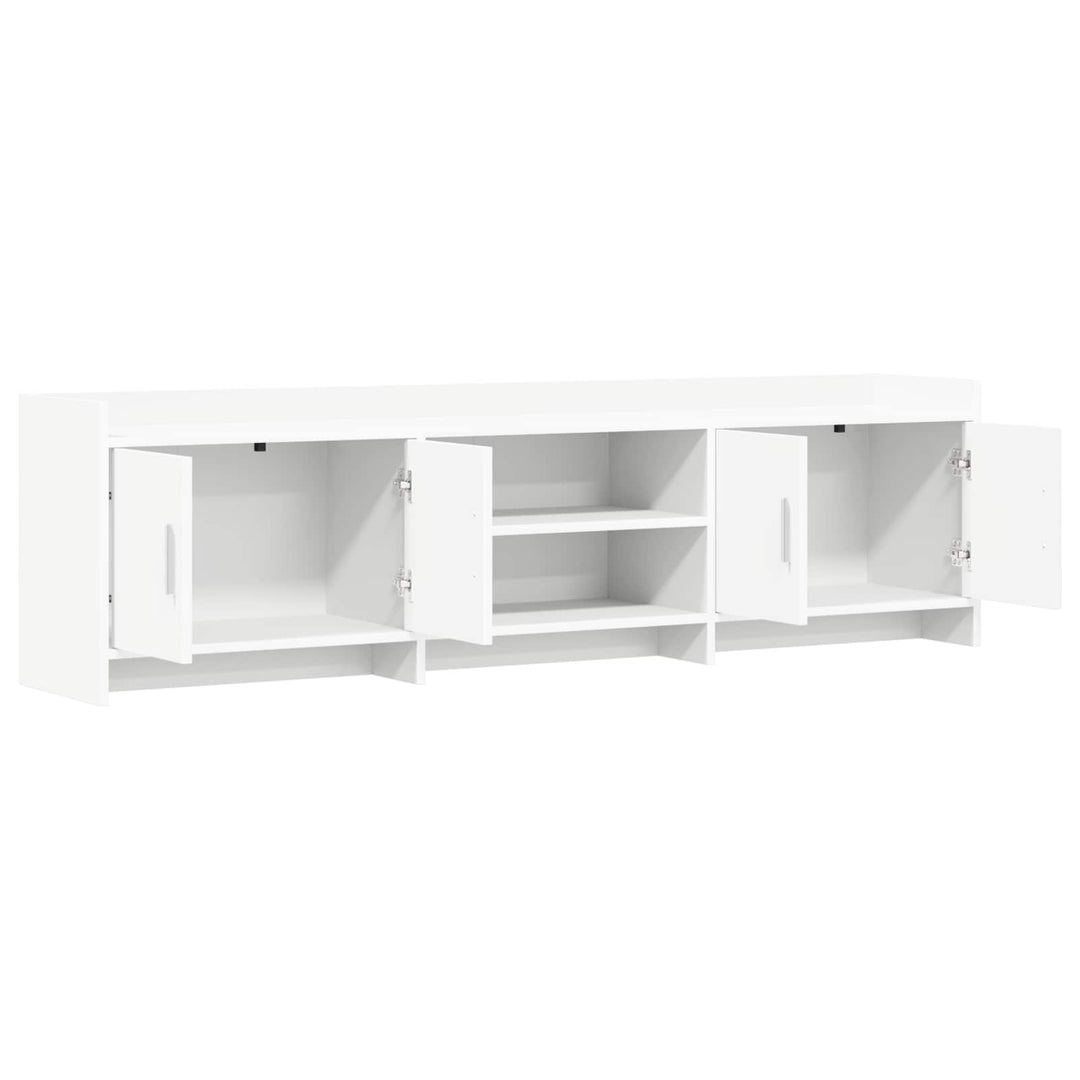 TV-skab 168 x 33 x 47 cm Hvid Konstrueret træ