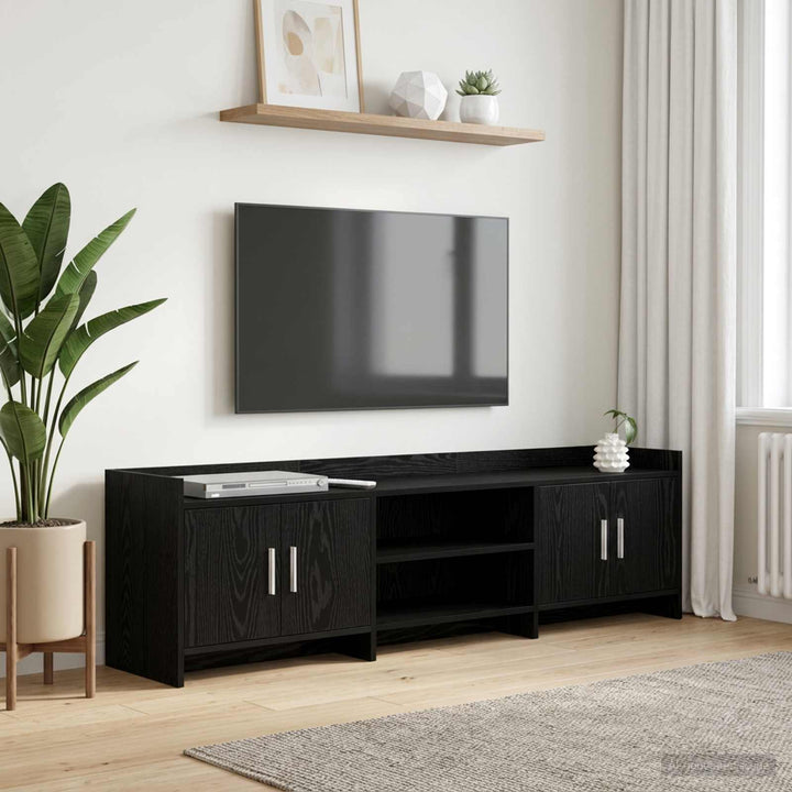 TV-skab 168 x 33 x 47 cm Sort eg Konstrueret træ