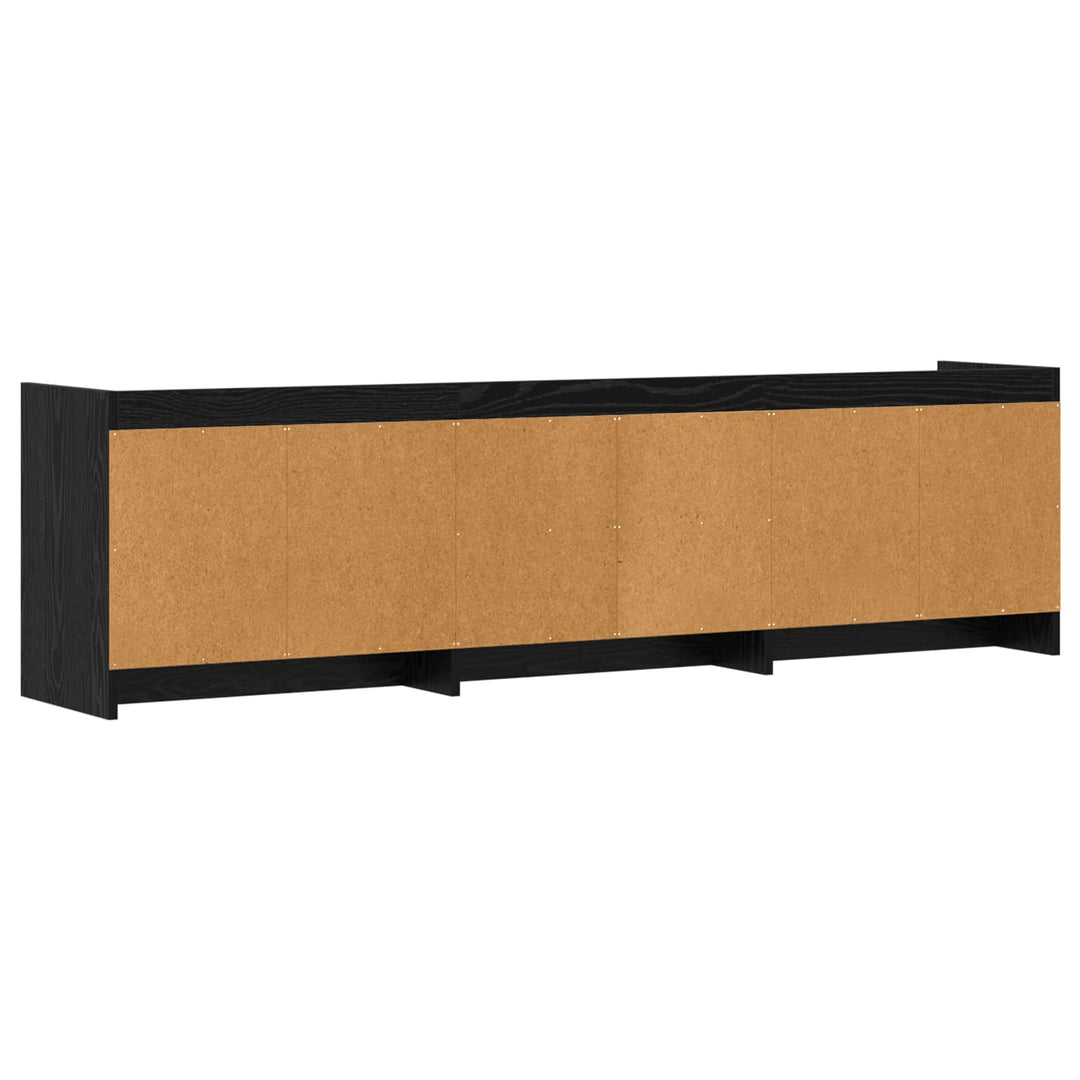 TV-skab 168 x 33 x 47 cm Sort eg Konstrueret træ