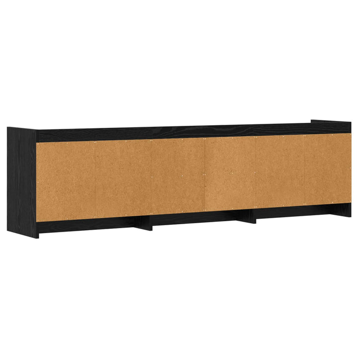 TV-skab 168 x 33 x 47 cm Sort eg Konstrueret træ