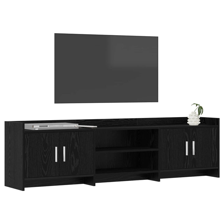 TV-skab 168 x 33 x 47 cm Sort eg Konstrueret træ
